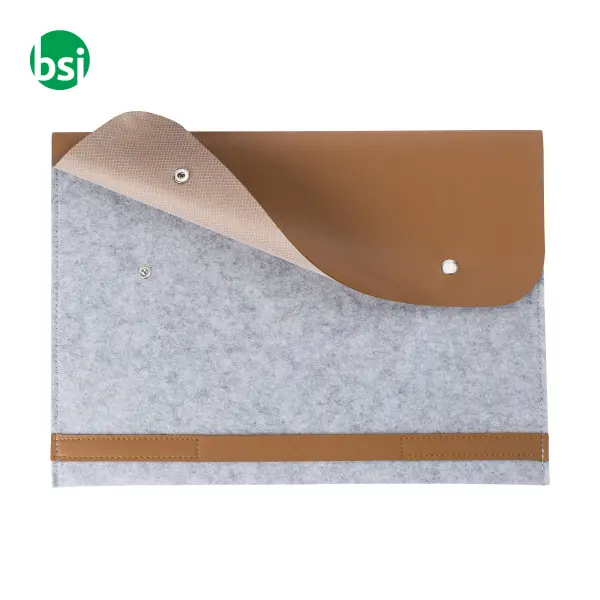 Borsa per laptop in feltro rPET Jonathan -  3