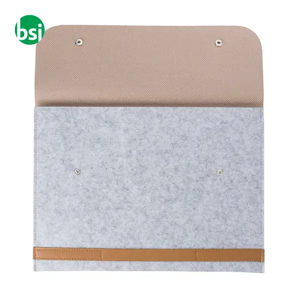 Borsa per laptop in feltro rPET Jonathan -  4