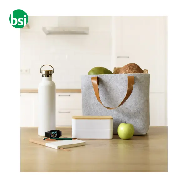 Shopping bag personalizzate in feltro rPET Hunter -  7