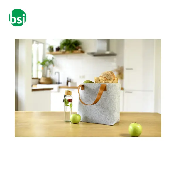 Shopping bag personalizzate in feltro rPET Hunter -  4