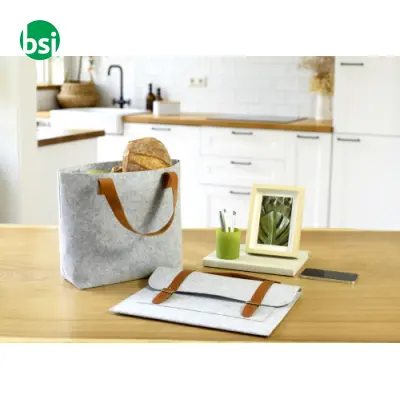 Shopping bag personalizzate in feltro rPET Hunter - Immagine 5