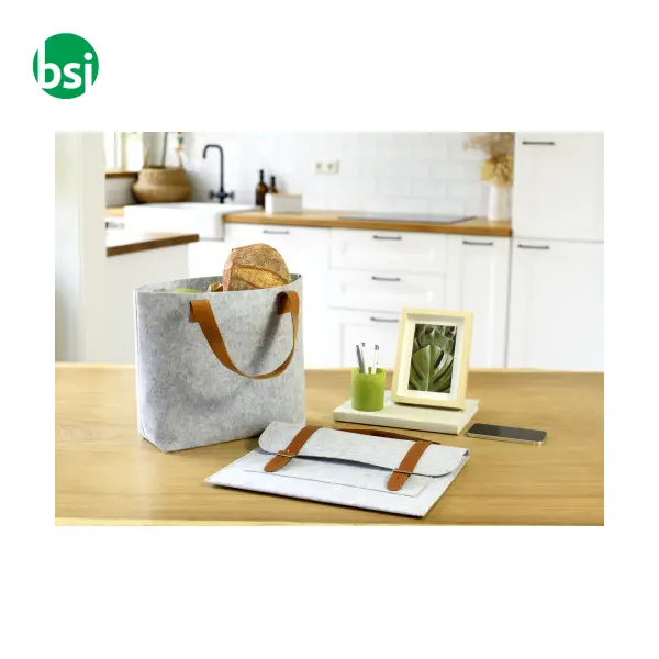 Shopping bag personalizzate in feltro rPET Hunter -  5