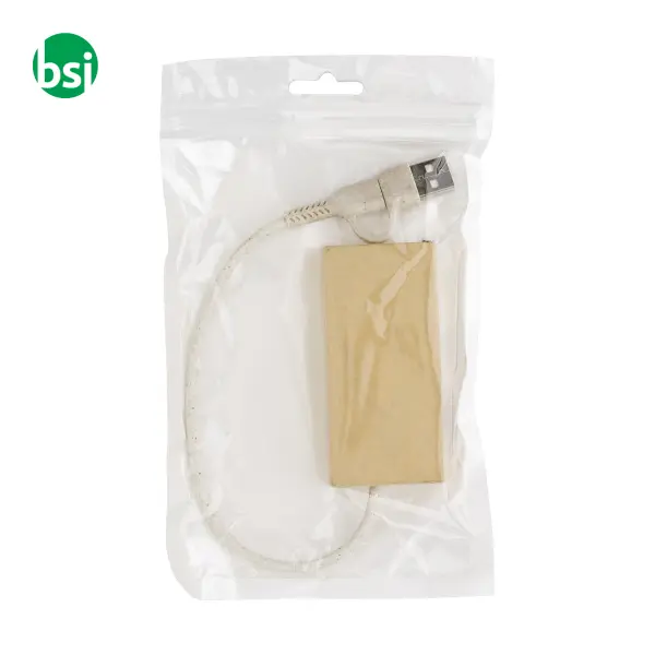 Stazione Hub con quattro porte USB in alluminio Paulo -  2