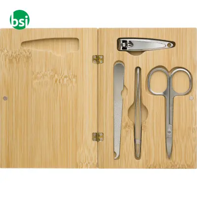 Set manicure personalizzabile bamboo Lydia