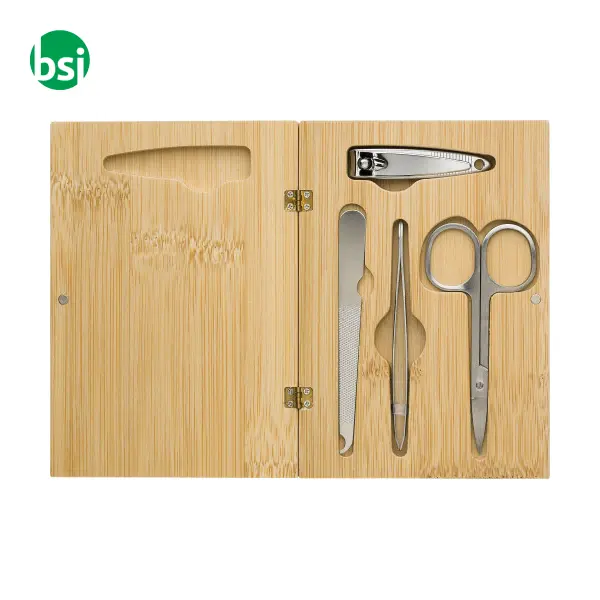 Set manicure personalizzabile bamboo Lydia -  1