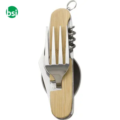 Set di posate multifunzionali in bamboo Ainsley - Immagine 6