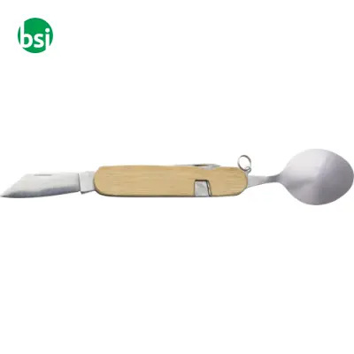 Set di posate multifunzionali in bamboo Ainsley - Immagine 3