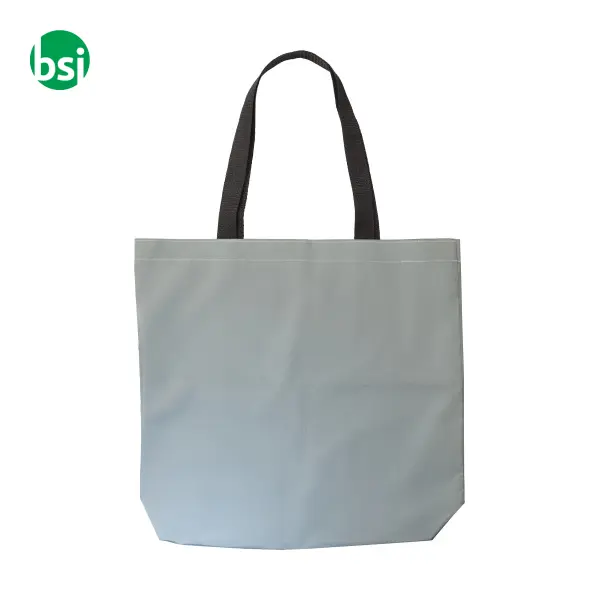 Shopping bag poliestere riflettente personalizzate Jordyn -  2