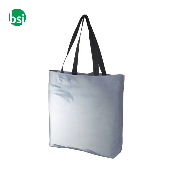 Shopping bag poliestere riflettente personalizzate Jordyn -  1