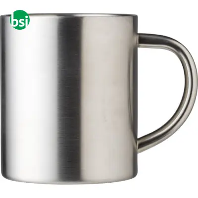 Tazza da viaggio acciaio inox personalizzata 300ml Braylen - Immagine 2