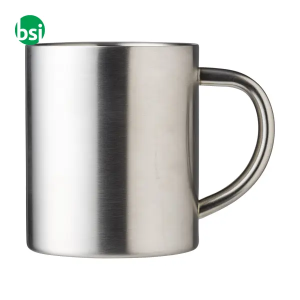Tazza da viaggio acciaio inox personalizzata 300ml Braylen -  2