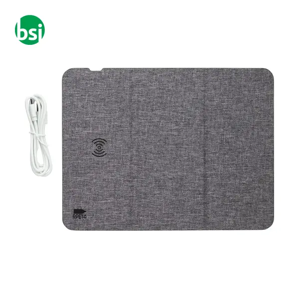Tappetino per mouse rPET con caricatore rapido Selene -  3