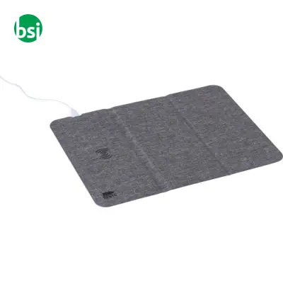 Tappetino per mouse rPET con caricatore rapido Selene - Immagine 4