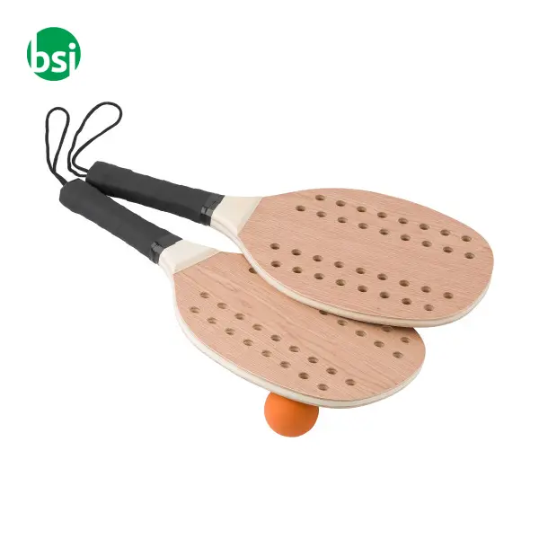 Set racchettoni in palissandro e compensato Sergio -  4