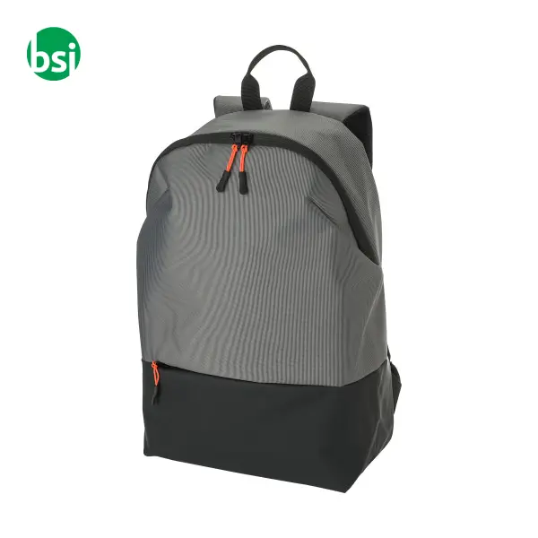 Zaino in poliestere bicolore personalizzato Indigo -  1