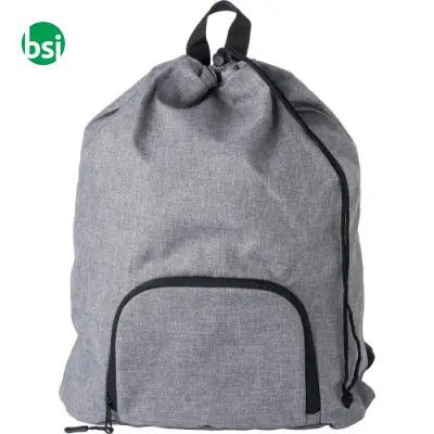 Zaino pieghevole in poliestere bicolore Camilla - Immagine 3