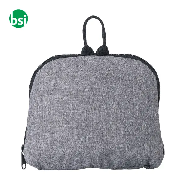 Zaino pieghevole in poliestere bicolore Camilla -  4