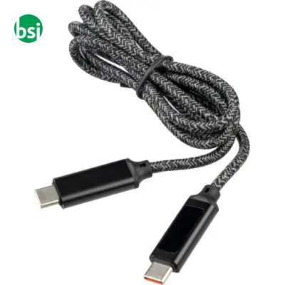 Cavo di ricarica e trasferimento dati 65W in nylon - Immagine 2