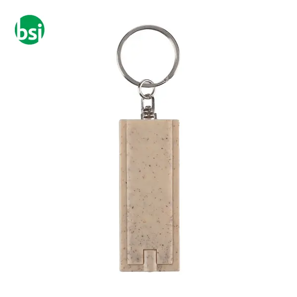 Portachiavi in paglia di grano con luce Led -  2
