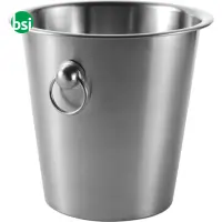 Secchiello champagne in acciaio inox Hester