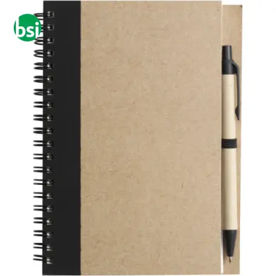 Taccuino in carta riciclata e penna a sfera Stella - Immagine 9