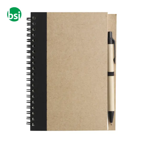 Taccuino in carta riciclata e penna a sfera Stella -  9