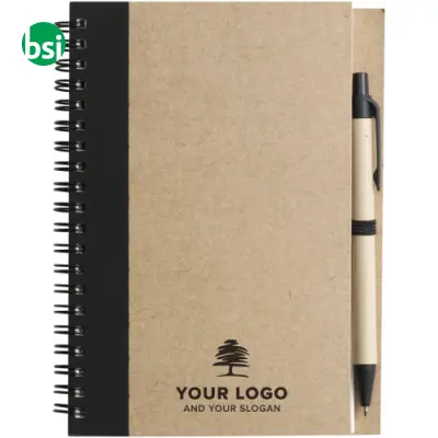 Taccuino in carta riciclata e penna a sfera Stella - Immagine 3