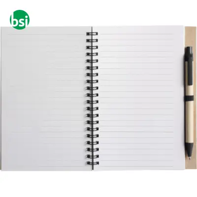 Taccuino in carta riciclata e penna a sfera Stella - Immagine 4