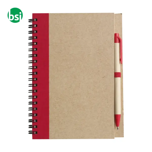 Taccuino in carta riciclata e penna a sfera Stella -  12