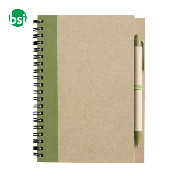 Taccuino in carta riciclata e penna a sfera Stella -  14