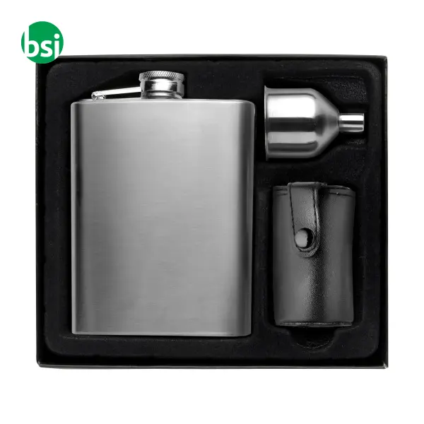 Set Fiaschetta in acciaio inox Brittany -  1