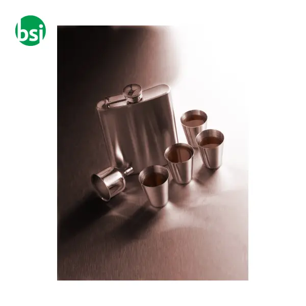 Set Fiaschetta in acciaio inox Brittany -  3