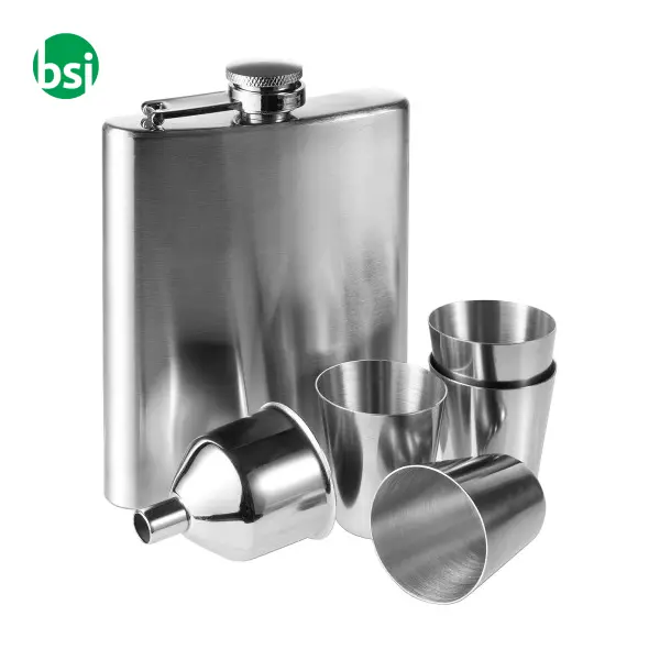 Set Fiaschetta in acciaio inox Brittany -  2