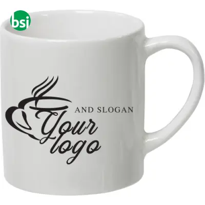 Tazza in ceramica personalizzata bianca 170ml Rachelle - Immagine 3