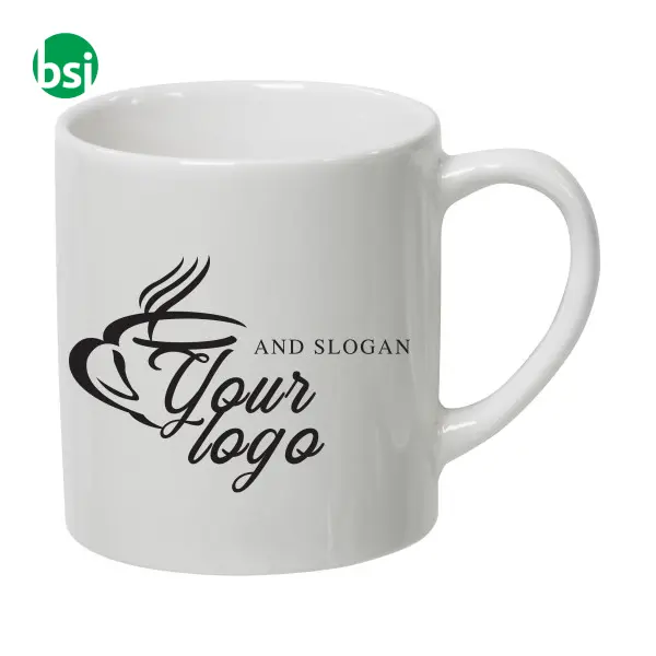 Tazza in ceramica personalizzata bianca 170ml Rachelle -  3