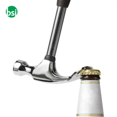 Martello apribottiglia in acciaio e manico in PVC Omar - Immagine 3