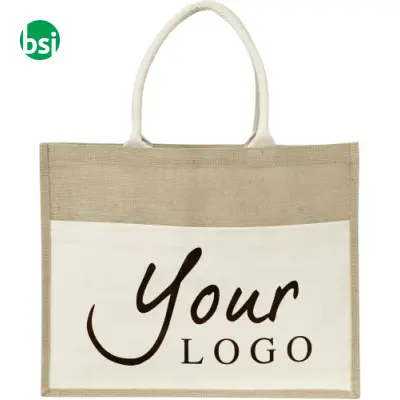 Borsa in Juta personalizzabile Livvie - Immagine 3