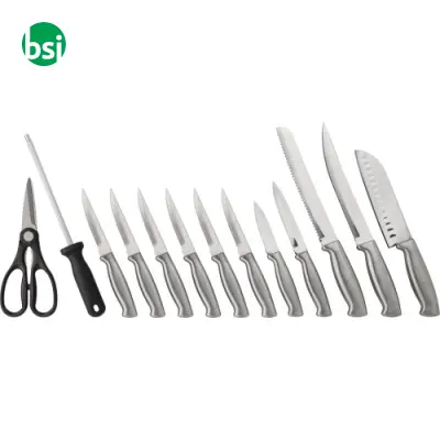 Set da cucina 14 elementi in acciaio inox Lucille - Immagine 3
