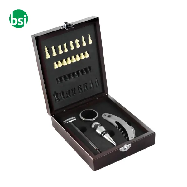 Set vino 4 accessori in acciaio inox Renée -  1