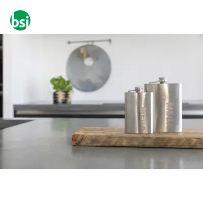 Fiaschetta personalizzabile in acciaio 240ml Benedict - Immagine 3