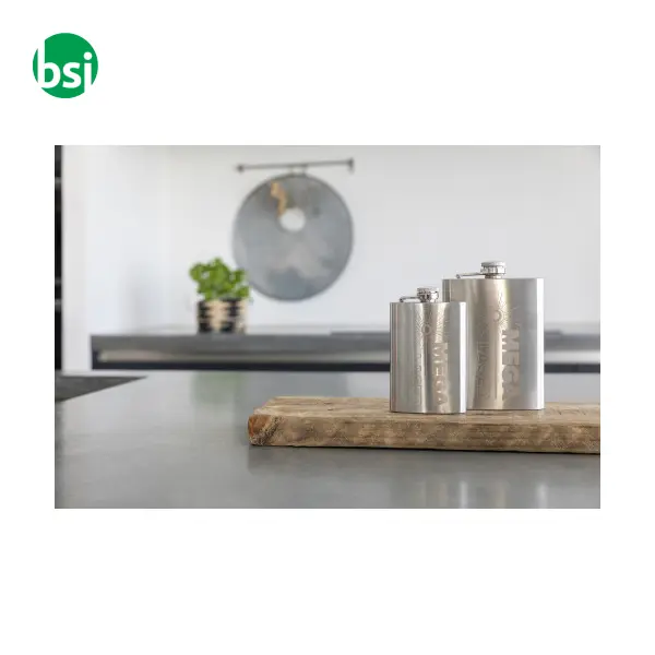 Fiaschetta personalizzabile in acciaio 240ml Benedict -  3