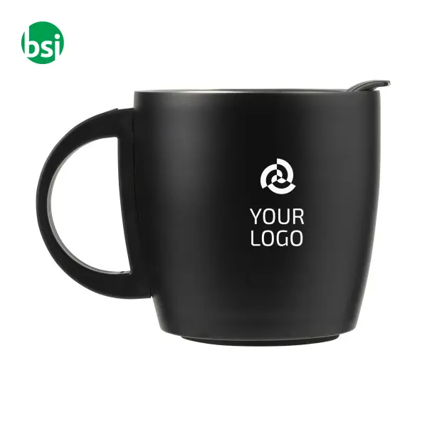 Tazza da viaggio personalizzata, acciaio inox 350ml Rania -  5