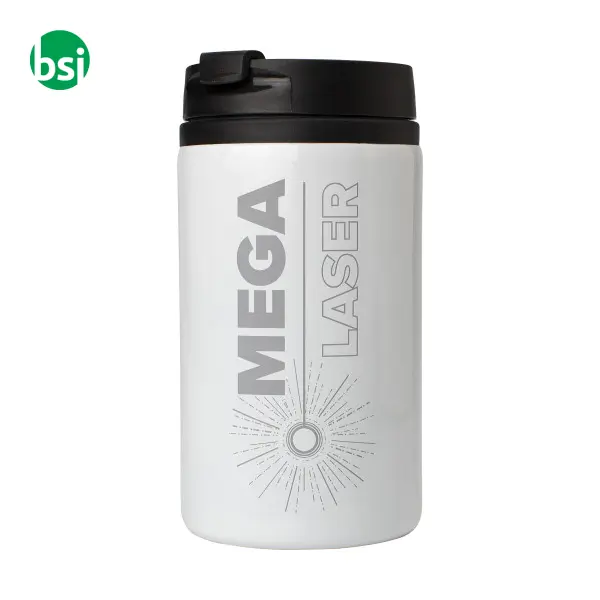 Tazza termica in acciaio inox personalizzata 300ml Gisela -  8