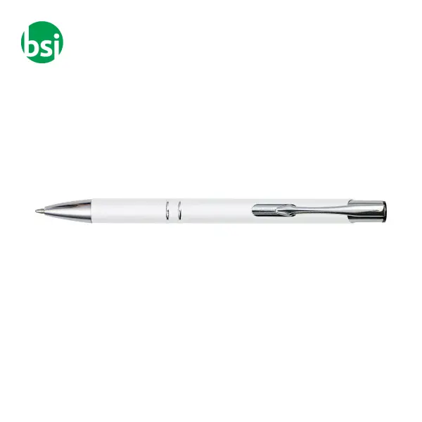Penna a sfera in alluminio con strato gommoso Yvette -  5