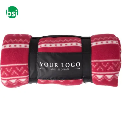 Coperta in pile a tema natalizio con renne design Jane - Immagine 5