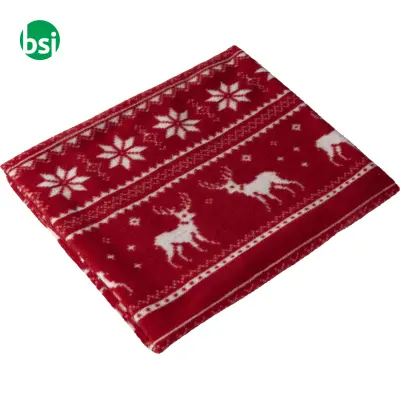 Coperta in pile a tema natalizio con renne design Jane - Immagine 4
