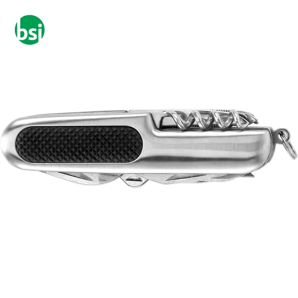 Coltellino tascabile 10 funzioni in acciaio inox -  1