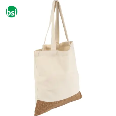 Shopping bag in cotone con base in sughero Dalia - Immagine 5