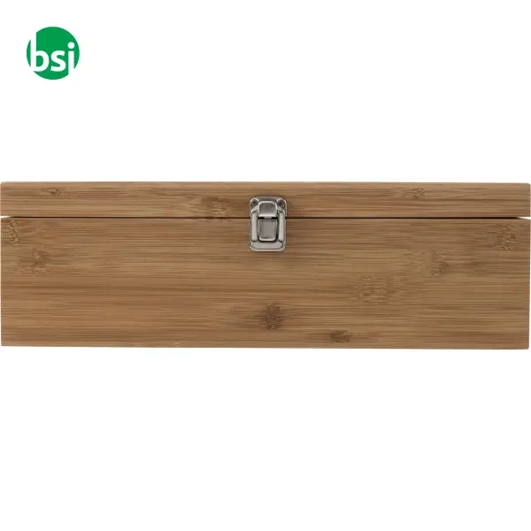 Set vino in bamboo ed acciaio inox Gareth -  10