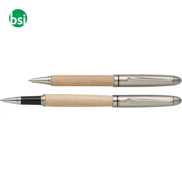 Parure personalizzabile in legno di faggio Oliviero -  3